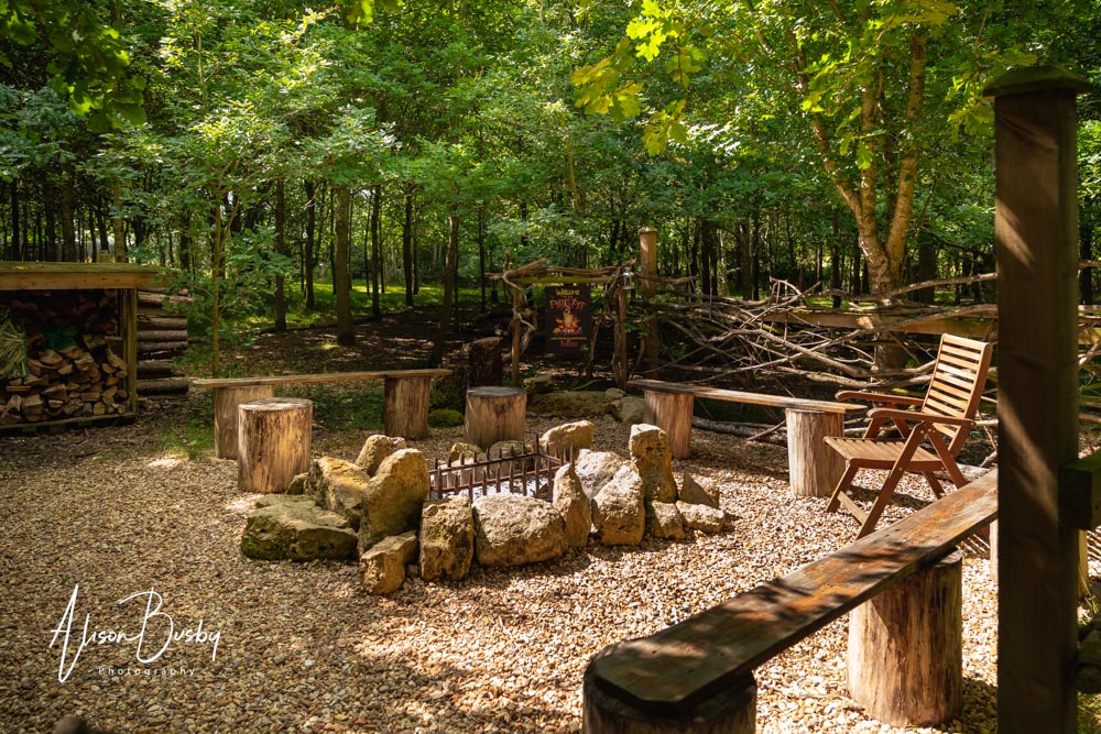 Fire pit at Endeavour Woodland Weddings