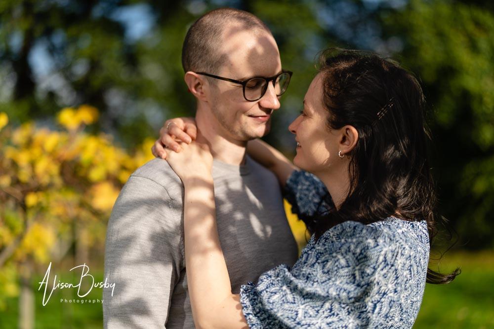 Romantic Oxford engagement shoot at Old Luxters Barn
