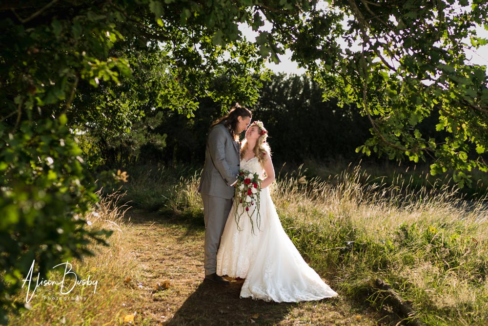Buckinghamshire woodland wedding photographer.