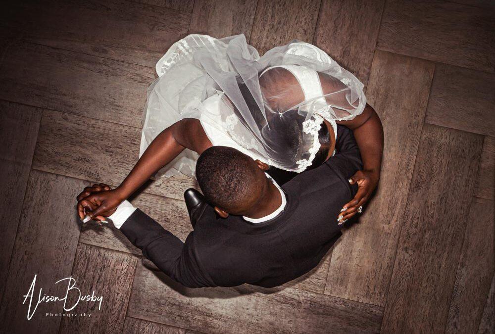First dance choreography. Bride and groom dancing.