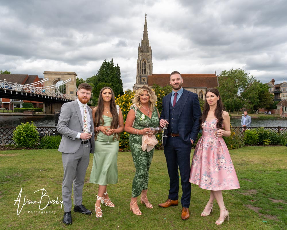Wedding guest portraits taken in Buckinghamshire