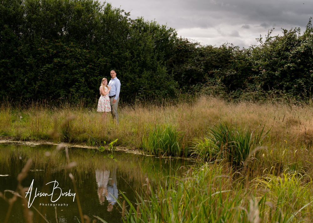Engagement pictures at Endeavour Woodland Weddings.
