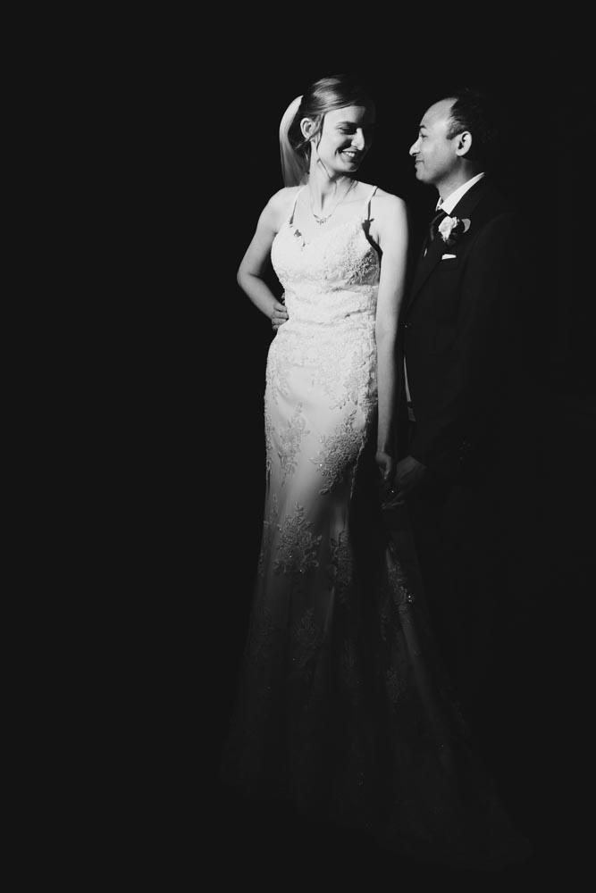 Bride and groom at Oxfordshire wedding