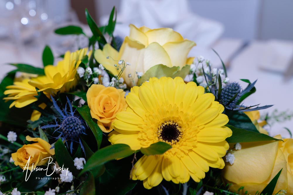 Table details at the coseners's house wedding
