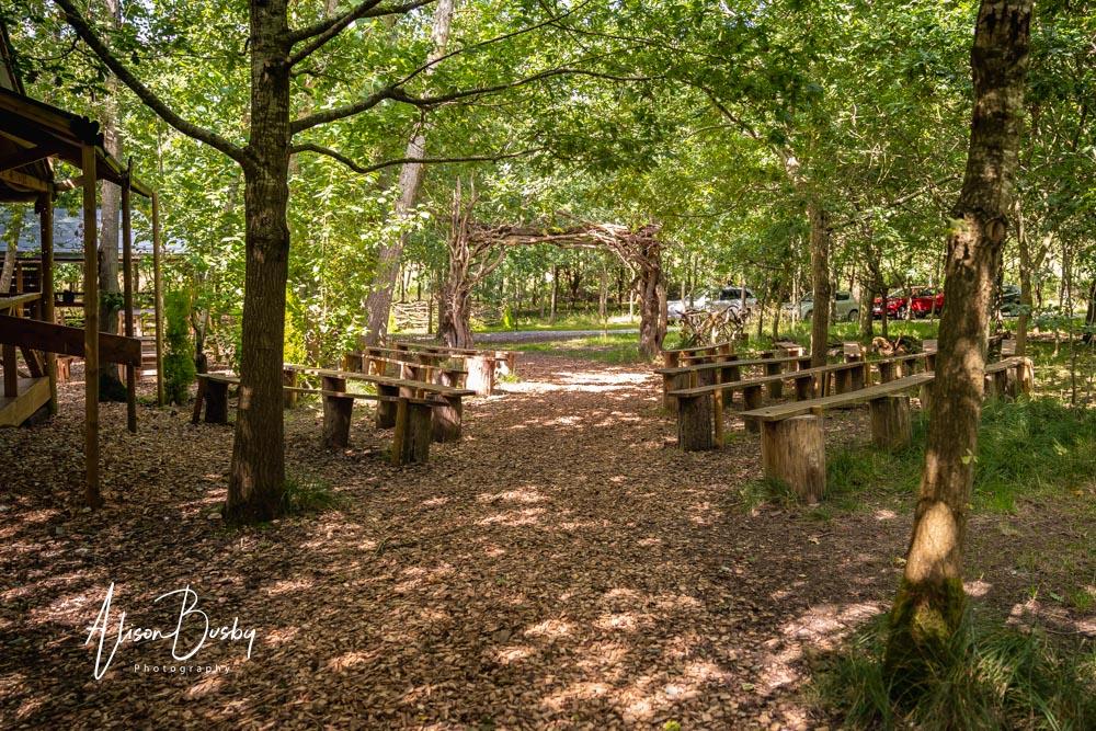 Views around site by Endeavour Woodland Weddings photographer