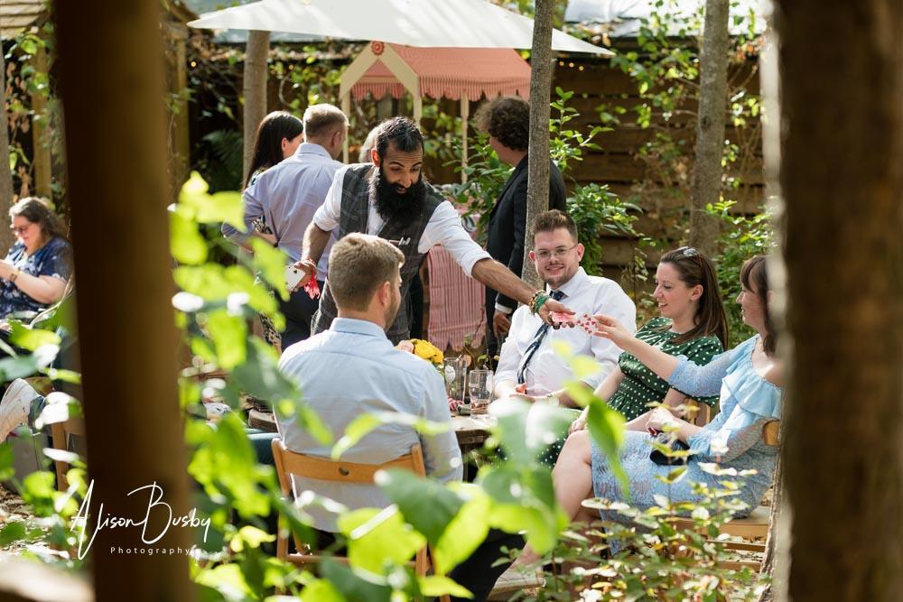 Candid guest photos by Endeavour Woodland Weddings photographer
