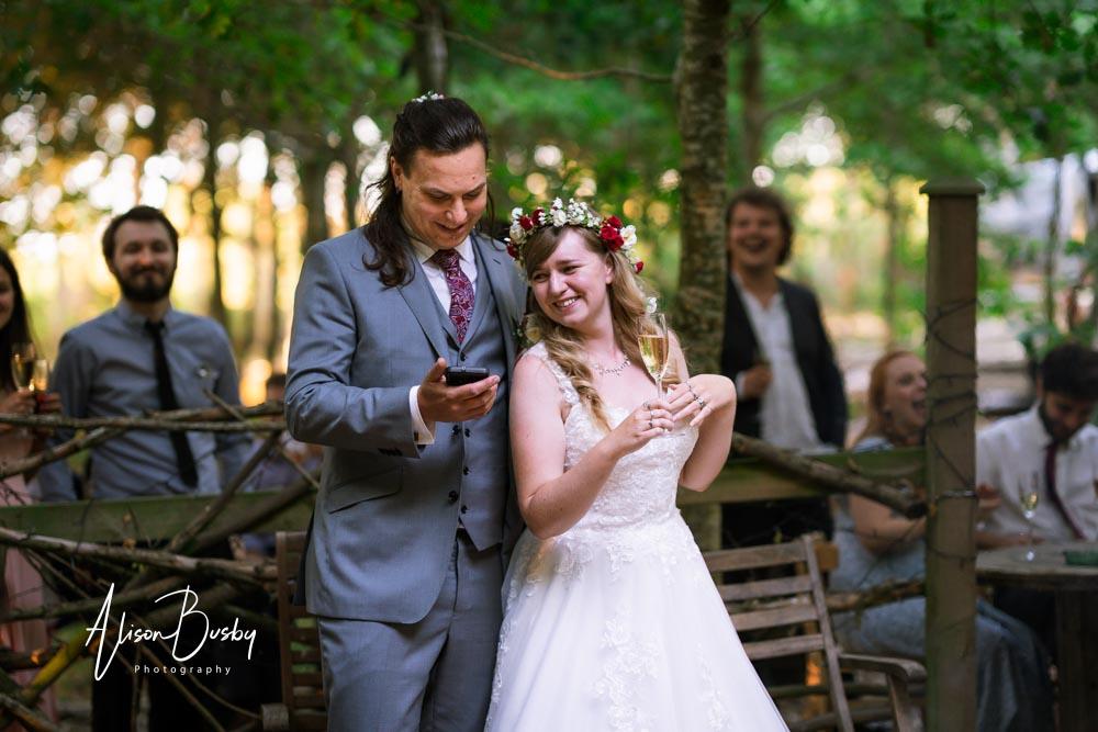 Candid guest photos by Endeavour Woodland Weddings photographer