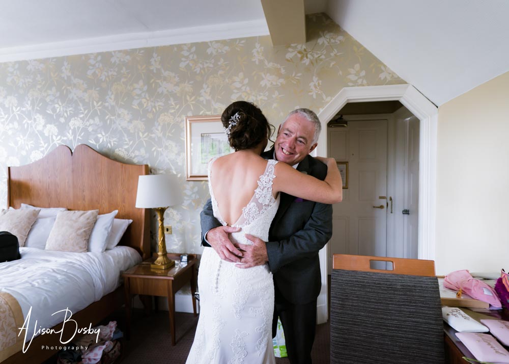 Bridal prep at Grovefield House wedding