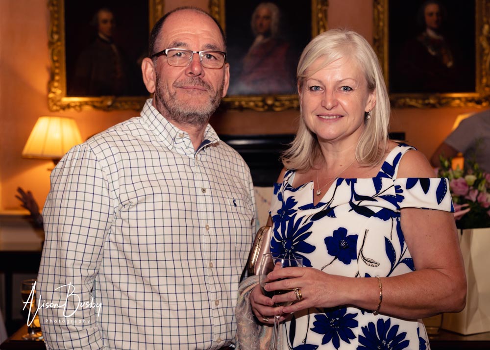 Wedding guests at Kelmarsh Hall wedding