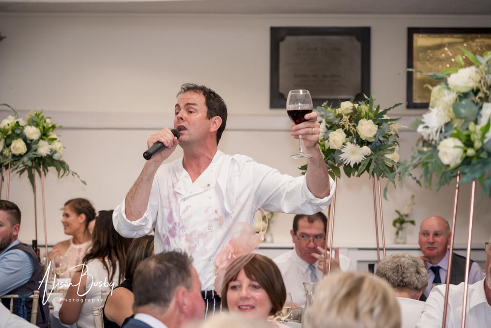 Wedding breakfast at Kings Chapel Amersham