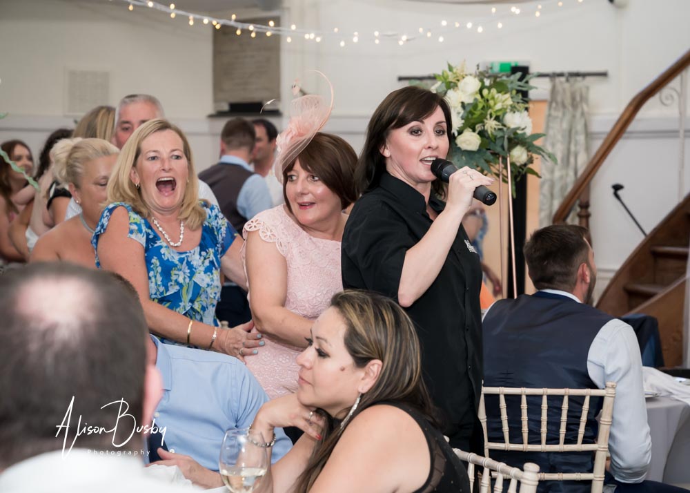 Guests danceing at Kings Chapel wedding