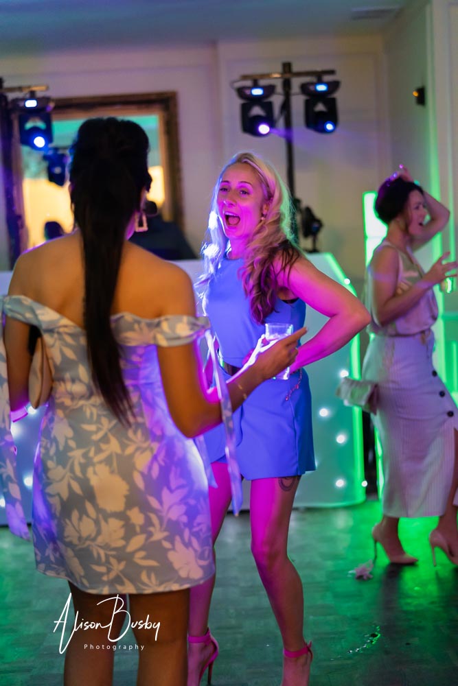 Guests danceing at Kings Chapel wedding