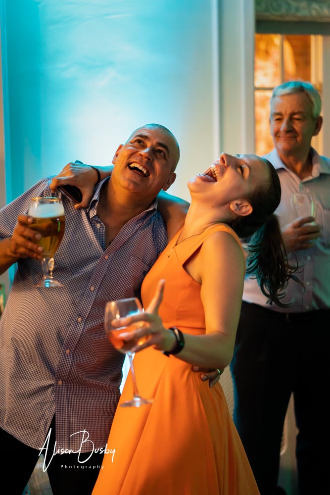 Guests danceing at Kings Chapel wedding