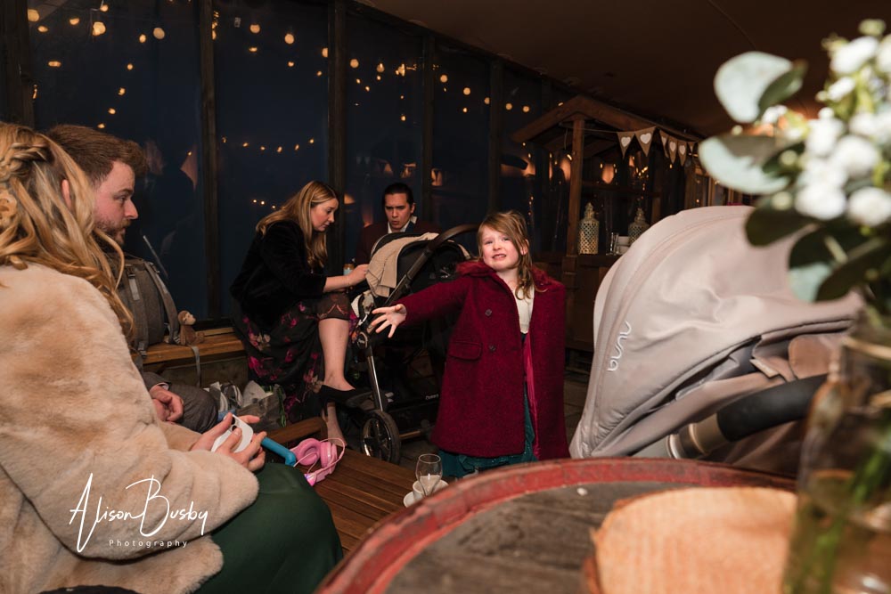 Candid guest photos at old luxters barn wedding