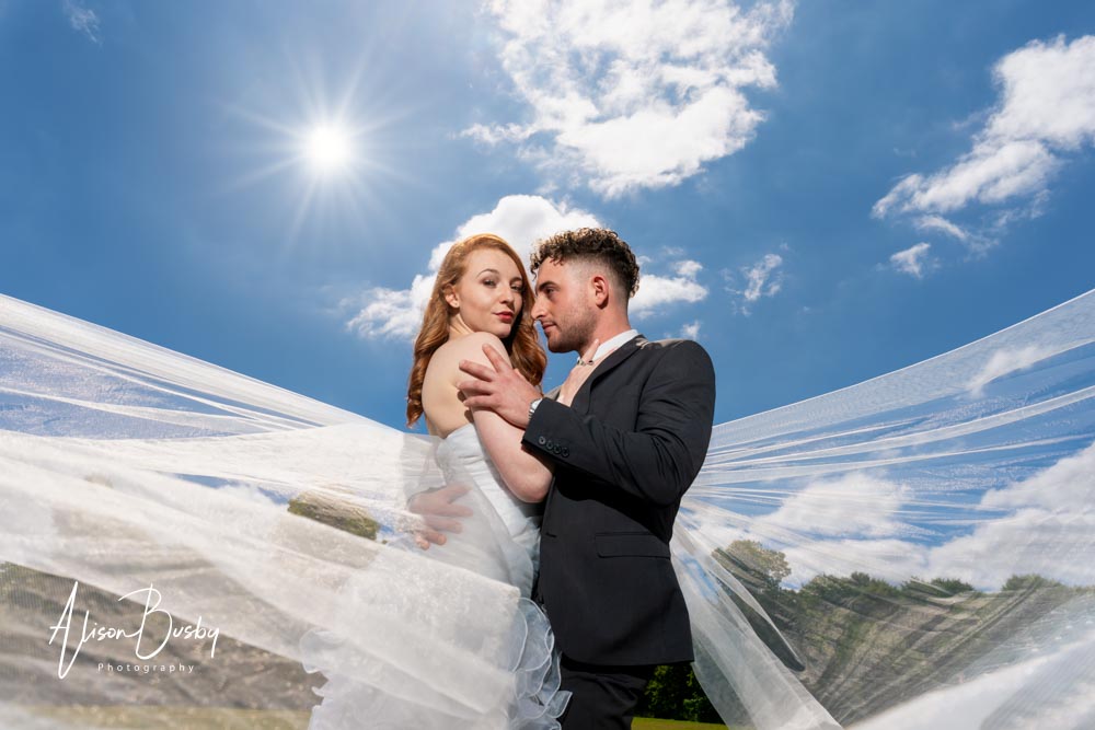 Missenden Abbey Wedding Photographer. Bride and groom.
