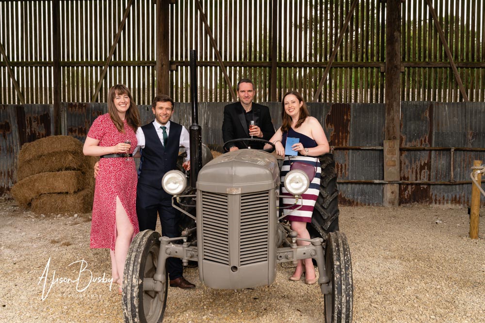 Sheepdrove wedding photographer. Guest portrait