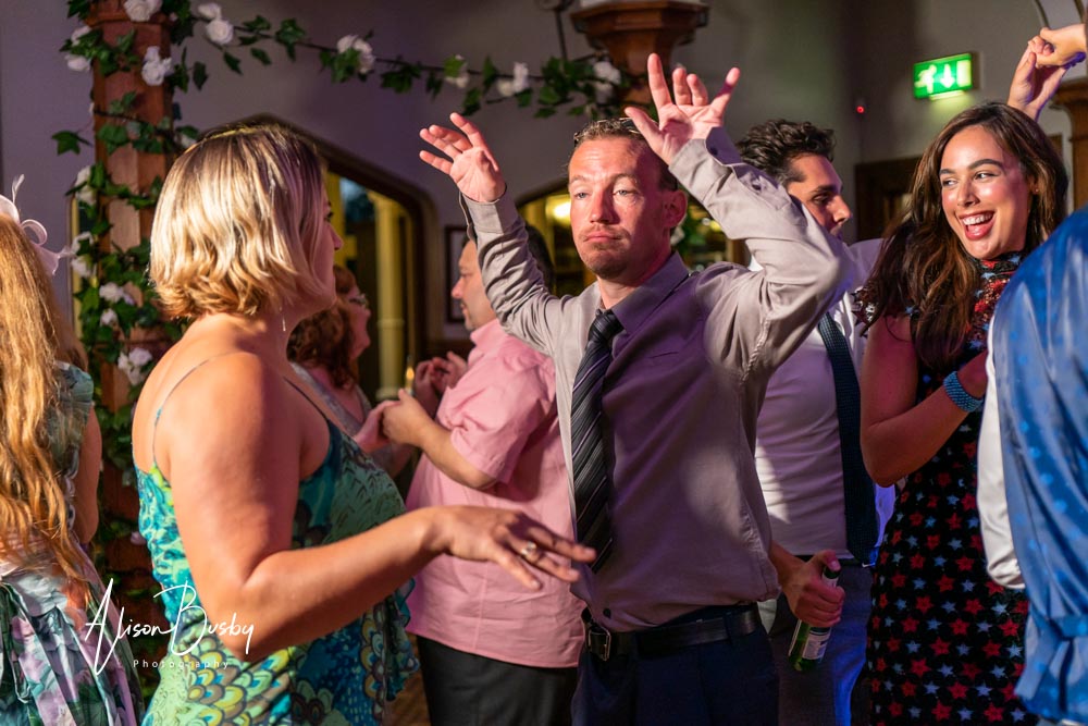 Guests dancing at Shendish Manor wedding