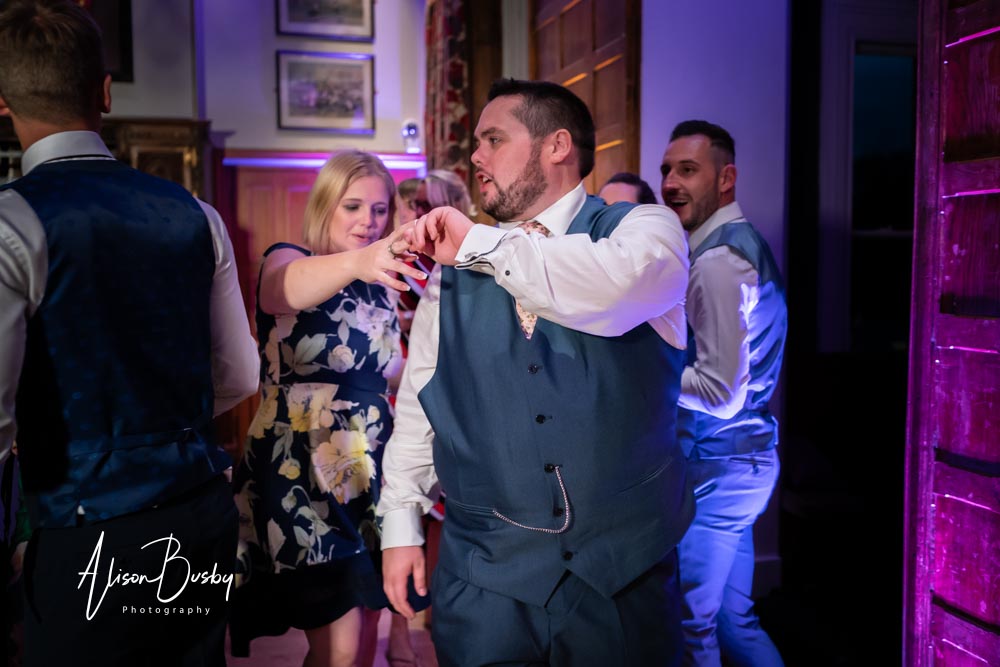 Guests dancing at Shendish Manor wedding