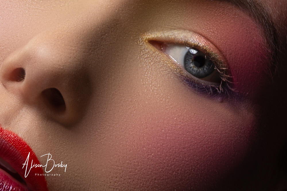 Bold and colourful wedding makeup artist