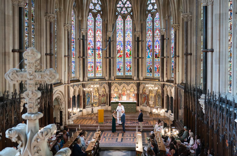 Wedding ceremony at Exeter College Oxford