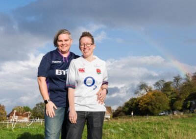 Buckinghamshire engagement shoot at Brill Windmill. LGBT engagement photos.