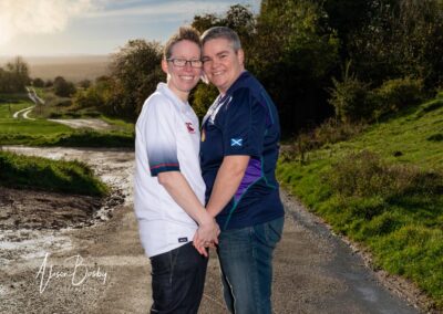 Buckinghamshire engagement shoot at Brill Windmill. LGBT engagement photos.