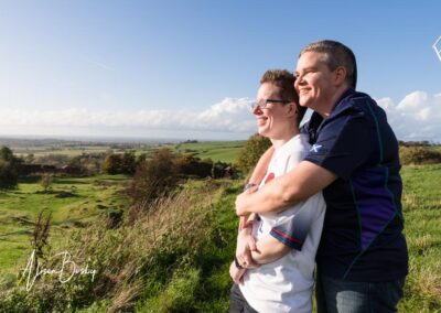 Buckinghamshire engagement shoot at Brill Windmill. LGBT engagement photos.