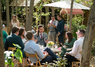 Buckinghamshire woodland wedding. candid photos at Endeavour woodland weddings.