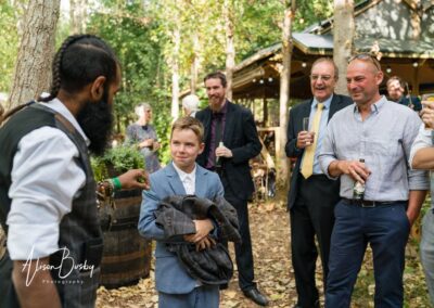 Buckinghamshire woodland wedding. candid photos at Endeavour woodland weddings.