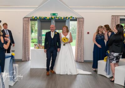 Cosener's House wedding photographer. Bride and groom after wedding ceremony.