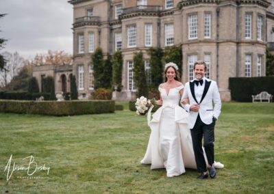 Hedsor House wedding photographer. Couple in grounds of Hedsor House.