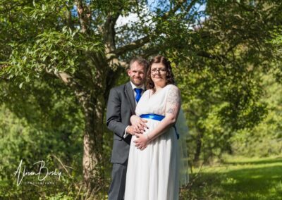 Magnolia Park wedding. Bride and groom photo