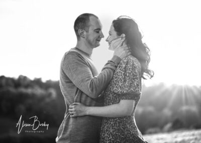 Oxford engagement shoot. couple in Hambleden Valley near Old Luxters Barn in Oxfordshire.