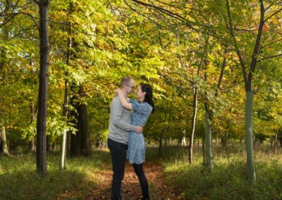 Oxford engagement shoot. couple in Hambleden Valley near Old Luxters Barn in Oxfordshire.