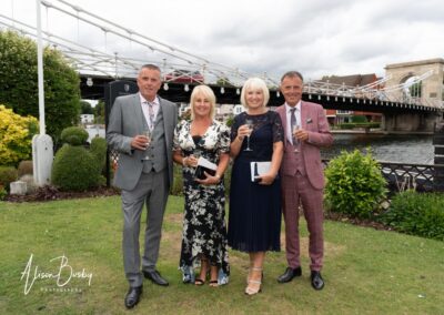 Wedding guest portraits. Family at Compleat Angler in Marlow, Buckinghamshire