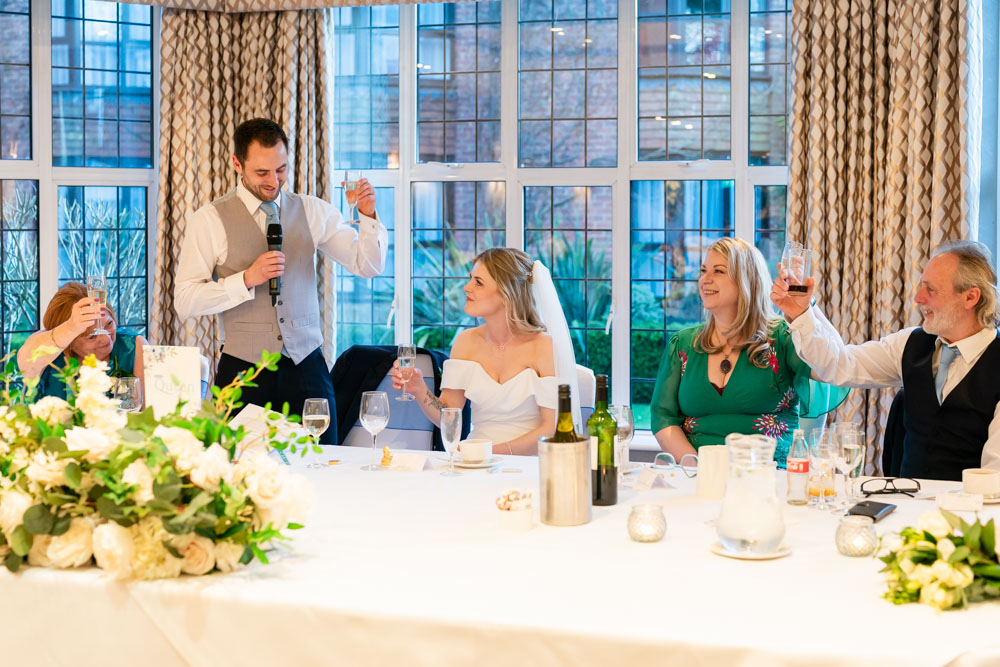 Groom speech at the Bull Hotel in Gerrards Cross