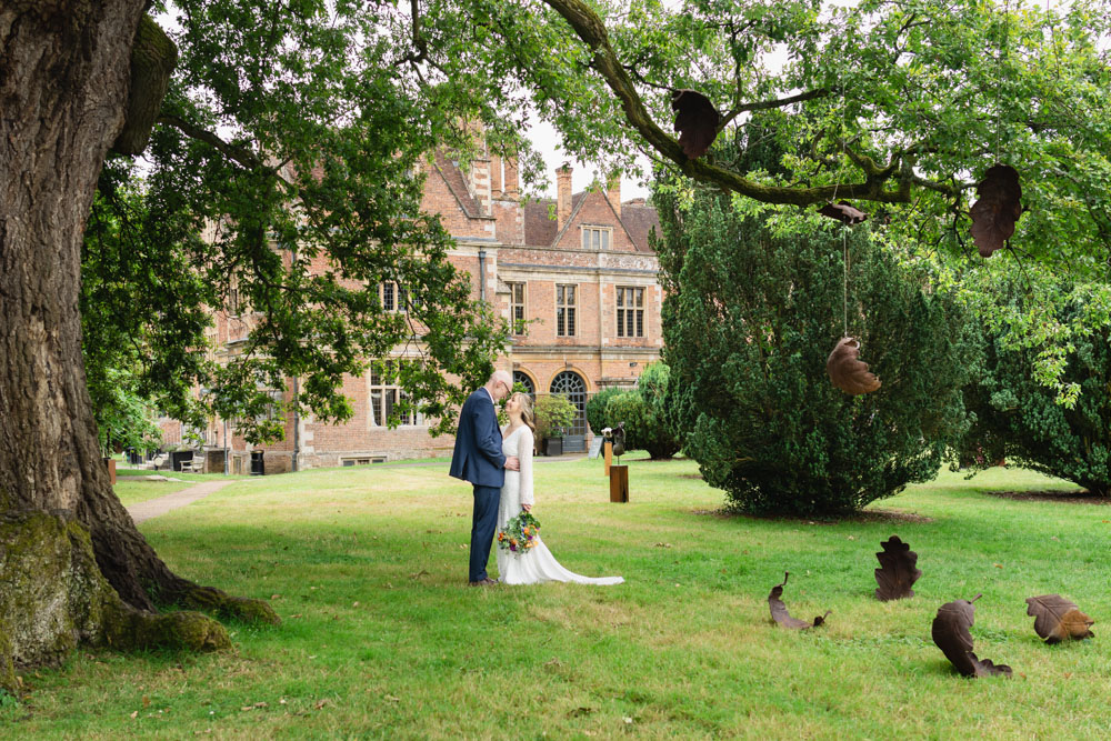 Shaw House weddings. Bride and groom portrait at Shaw House in Newbury Berkshire.