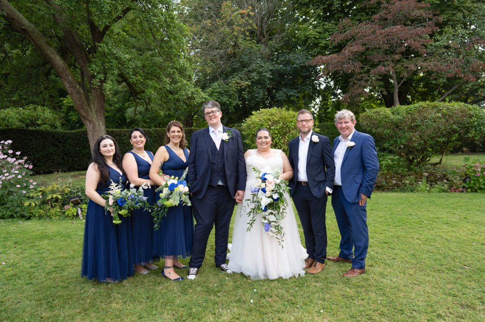 Notley Abbey weddings. Bridal party.