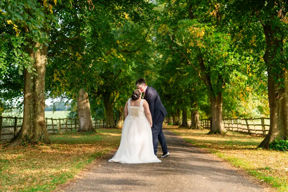 Buckinghamshire wedding photography of Bride and groom at Notley Abbey wedding.
