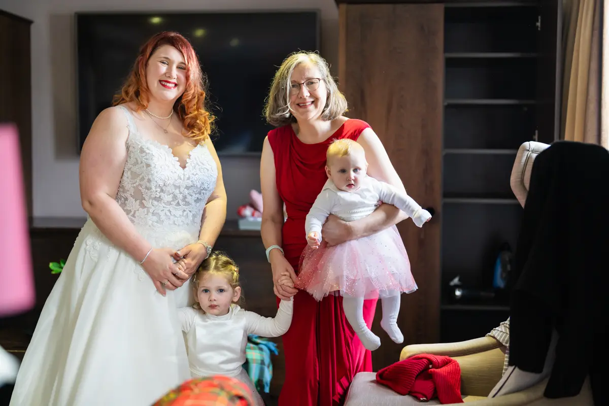 Bridal preparations at Milton Hill House ahead of Garden house venue wedding.