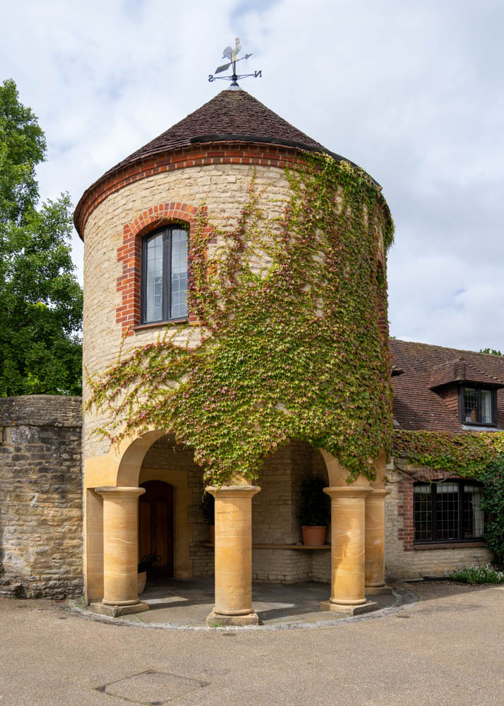 Entrance to La Belle Époque at Le Manoir aux Quat'Saisons. Taken in July.