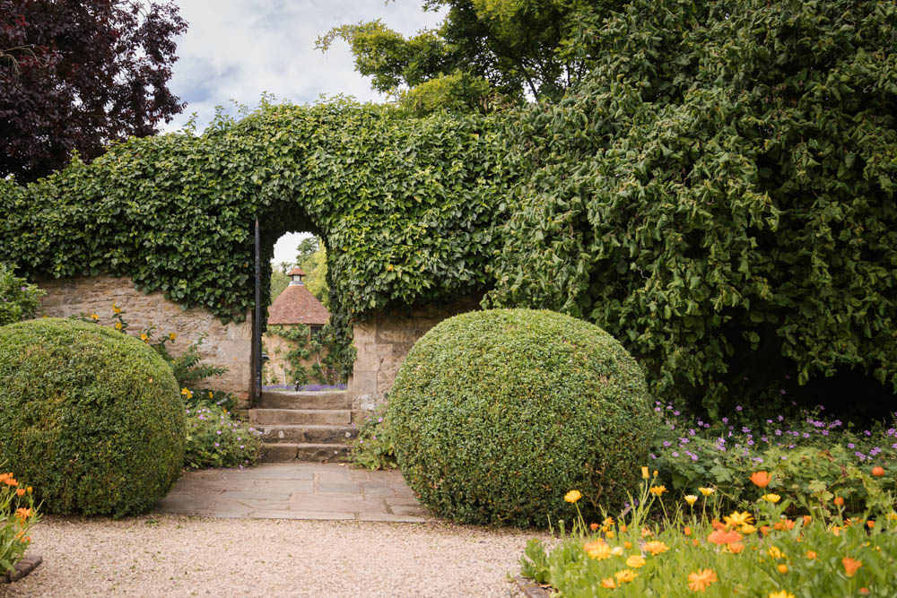 View of the Dovecote at Le Manoir aux Quat'Saisons. Taken in July.