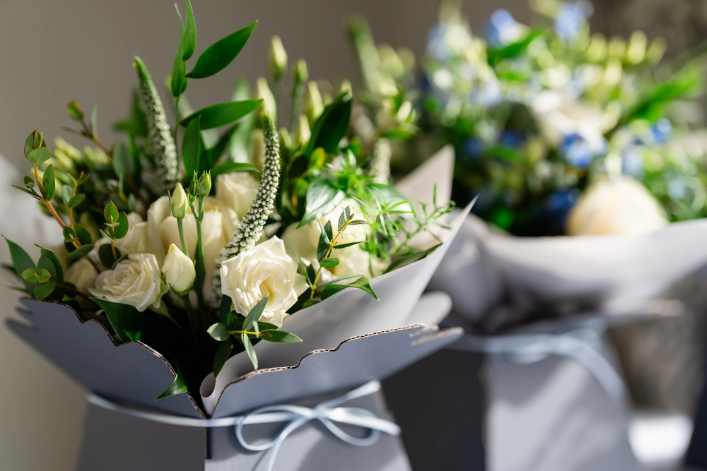 Bridal bouquets. Hunton Park wedding photographer.