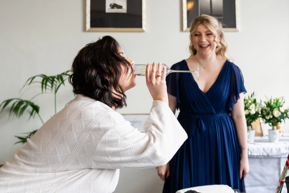 Bridal prep. Hunton Park wedding photographer.