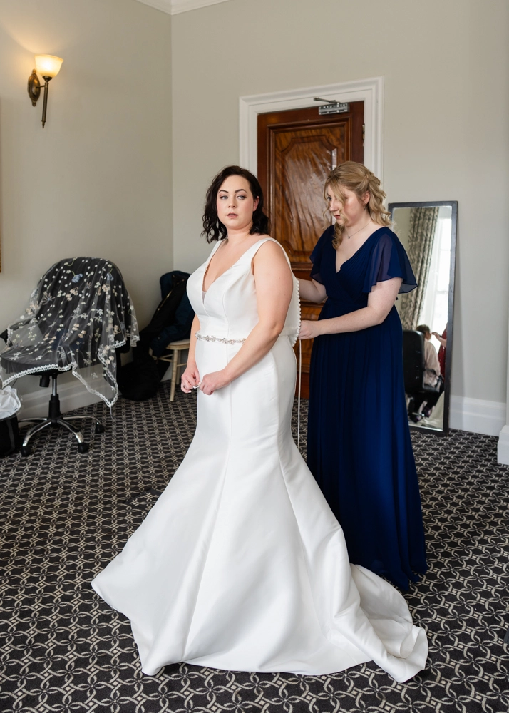 Bridal prep. Hunton Park wedding photographer.