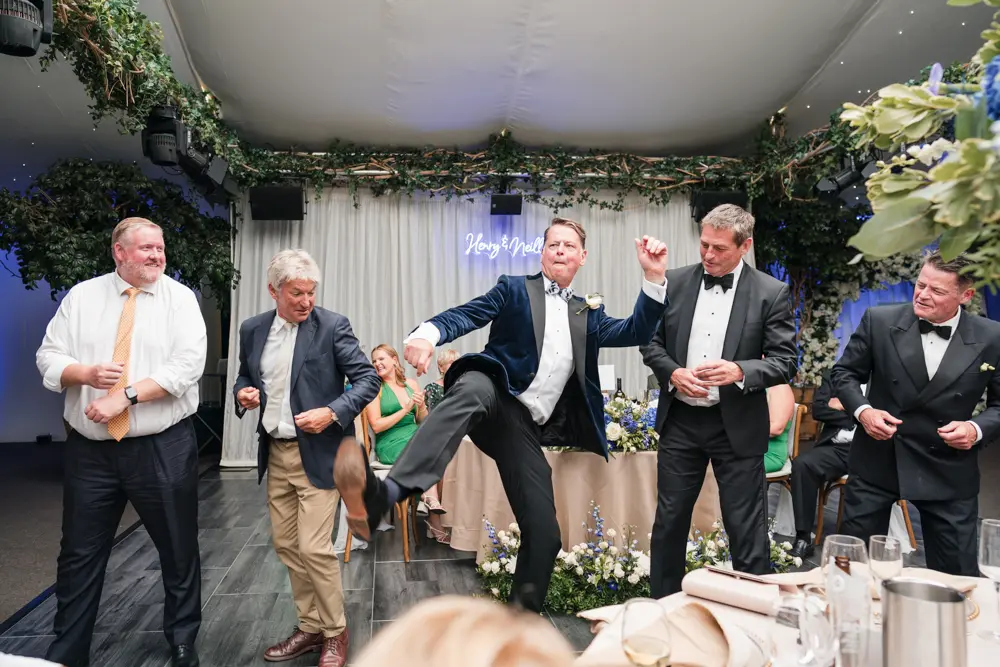 Hurley House Hotel wedding. Groom dance.