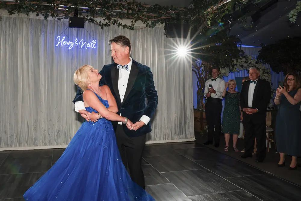Hurley House Hotel wedding. Bride and groom first dance.