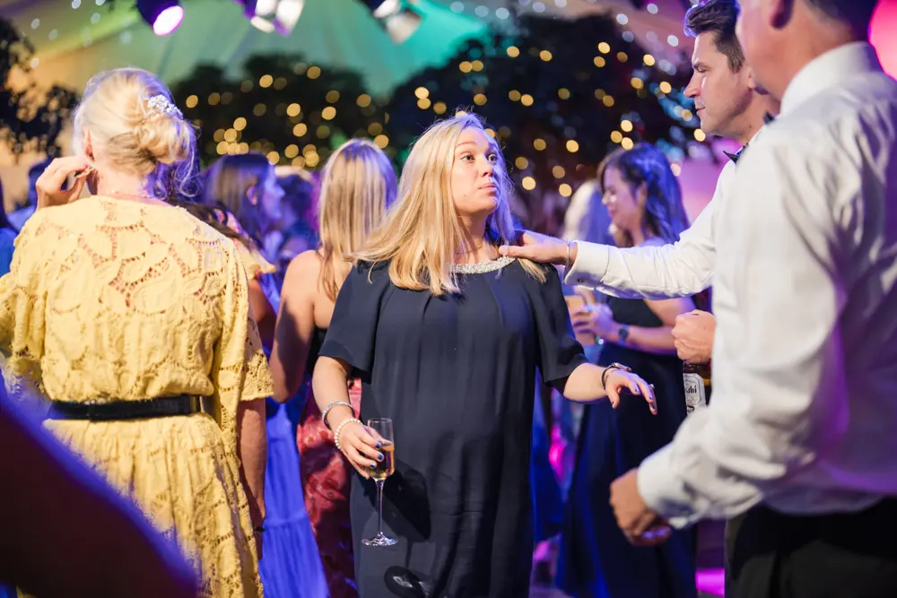 Hurley House Hotel wedding. Guests dancing.