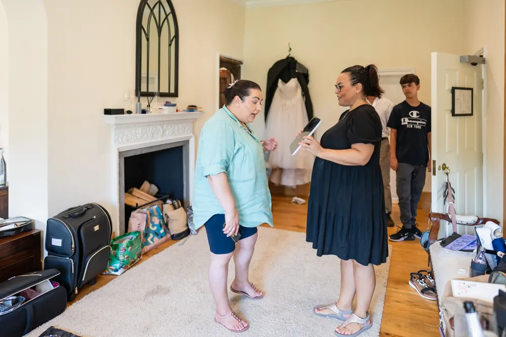 Notley Abbey Wedding photography. Bridal preparations.
