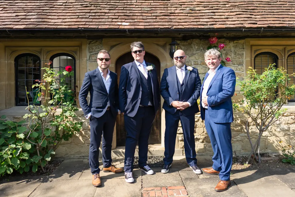 Notley Abbey Wedding photography. Groomsmen